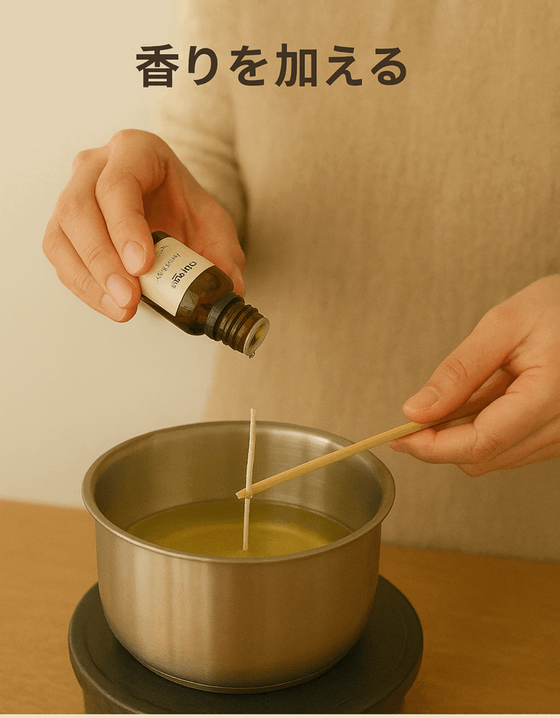 キャンドル作り手順2